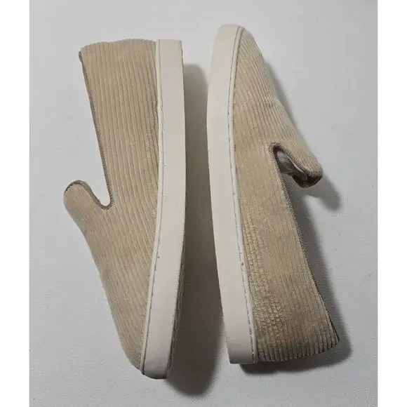 Birdies The Swift Slip On Shoes Corduroy Oatmeal Beige Sneakers - Size 10 - Picture 6 of 10